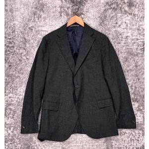 Eleventy Blazer 50 / 40 R Mens Gray Wool Platinum Collection Sport Coat Jacket